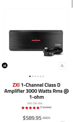 Ds18 Zxi.1xl 9000w Monoblock Class D Amplifier 1 Channel Car Mono Amp