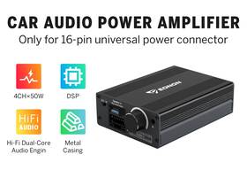 Sta303usebu0 Eonon A303 4x50w Power Digital Amplifier Dsp Audio Amp For Car Stereo Head Unit
