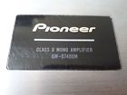 Cargm-d7400m Gm-d7400m Pioneer Gm Car Amp