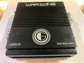 E3000.1d Gravity Warzone 3000 Watts Car Amplifier Class D Amp Parts Or Repair