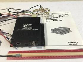 Hcb-818 Hi Comp Hi- Auto Stereo Hiring Power Amplifier And Manual