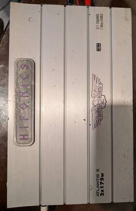 2x175w Hifonics Atlantis X American Warrior 2 Channel 1ohm Stable Old School Amp