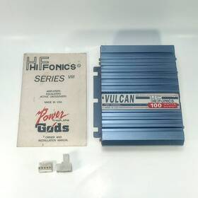 302786 Hifonics Vintage Vulcan Viii 2 Channel Car Amplifier With Manual Tested Good