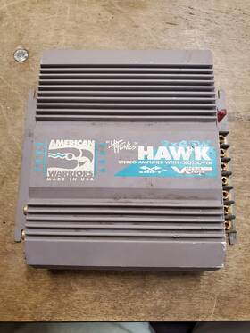 604512 Hifonics Hawk Stereo Car Amplifier With Crossover 2 X 45 Watts Ha-s