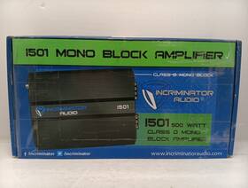 500w Incriminator Audio I501 Rms Monoblock Subwoofers Speakers Bass Amplifier