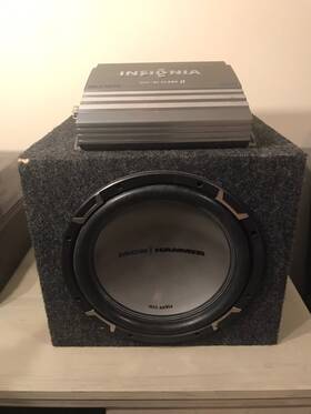 Ns-a1200 Insignia / Mtx Audio Digital Mono Amplifier 1200 Watt Plus Jack Hammer Subwoofer