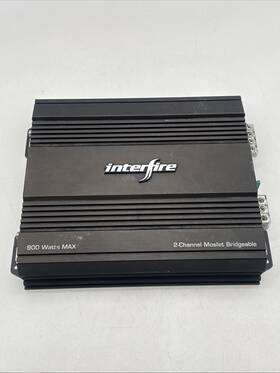 T-270 Interfire 2-channel Car Amplifier 900w Max Mosfet Bridgeable