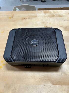 Jw6a Jensen Underseat Amplified Subwoofer 600-watt Class D Amplifier Compact 6-inch