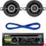 Ekca14g60 Kdar959bs 41dsc354 Jvc Kicker In-dash Cd Ipod Iphone Usb Receiver Pair 3.5 Speakers 14g 60 Speaker Wire 604697415606