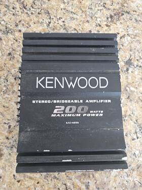 Kac-428s Kenwood Kac-428f Old School Amplifier 200 Watt 2 Channel Amp Tested Works Great