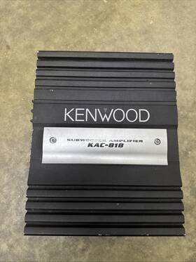 Kac-818 Kenwood Subwoofer Mono Amplifier Tested Working