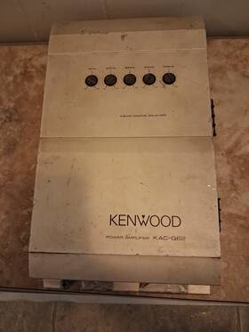 Kac-q62 Kenwood Kac Q62 Stereo/mono Power Amplifier Not Pretty But Works Perfect Testd
