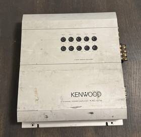 Kac-q74 Kenwood 4/3/2 Channel Audio Music Stereo Power Amplifier Car Untested