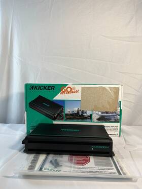 Kma600.4 Kicker Black 4-ch Surface Mount Weather-resistant Full-range Amplifier