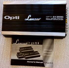 2x300d Lanzar Opti Car Audio Amplifier Bridgeable Tested Works Very Well