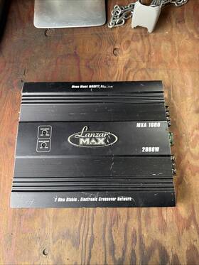 Mxa1600 Lanzar Max Car Amplifier 200w 2-channel Bridgeable Mosfet High Power