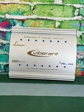 Vibe-428 Lanzar Viberant 1000 Watt Vib 428/ 4 Channel Bridgeable Mosfet Amp Fully Tested