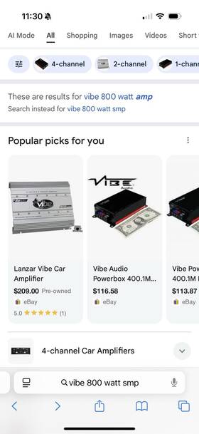 Vibe402 Lanzar Vibe 800watt Car Amp