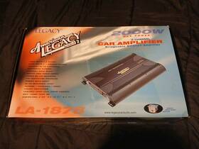 La1878 Legacy Series 2 2000w Channel Bridgeable Car Amplifier Untested See Details
