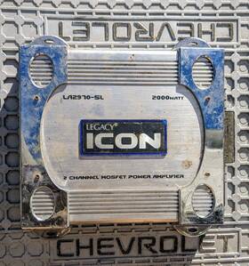 La2970-sl Legacy La2970sl Icon 2000w 2-channel Car Amplifier For Parts/as Is/repair