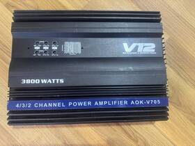 Lgj.2023 Wdk-705 3800w 4/3/2 Channel Rms Class D Subwoofer Power Car Amplifier 12v