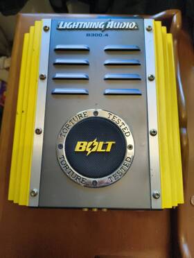 Lightning Audio B.300.4 B300.4 4-channel Amplifier 900 Watts Old School Bolt Series
