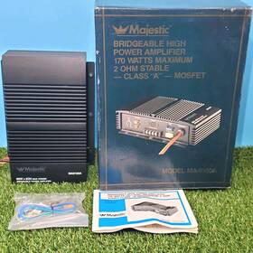 Ma-9100a Majestic Ma9100a 170 Watt - 85w X 2ch Max Power Bridgeable Amplifier With Box
