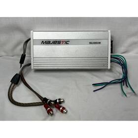 Maj400x4m Majestic 4 Channel Marine Amplifier Silver White Car Audio Amp