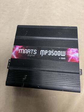 Mp-3500-1 Marts Digital Premium Mp3500w Amplifier 1 Ohm - Mono Class-d 3500 Watts Rms Amp