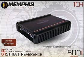 16-srx250.1 Memphis New Srx250.1 Street Reference Series 1 Channel Mono Car Audio Amplifier
