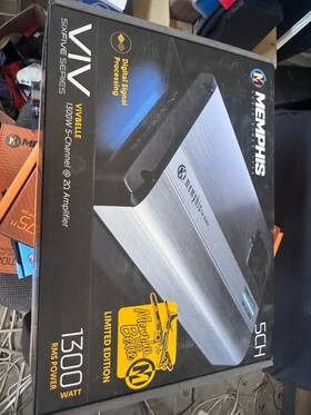 Memphis 702588004646 Audio Vivbelle Limited Ed 5 Channel Amp Sixfive 1300 Watts Rms/1 Ohm Sub