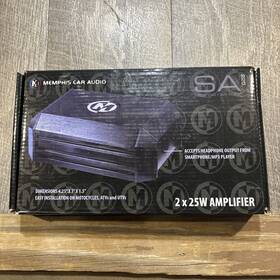 Sa-225 Memphis Sa225 Car Audio 2 X 25w Rms Motorcycle Atv Utv Amplifier