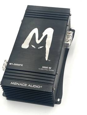 M1-3000fr Menace Audio - 3000 Watt Full Range Class D 1 Ohm Untested As Is