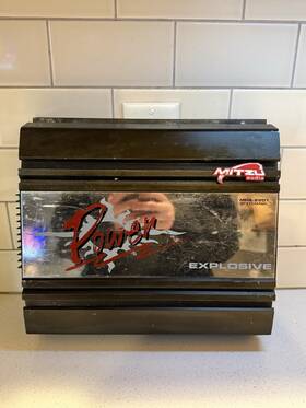 Mpa-2201 Mitzu Audio Power Explosive Amp 500x 4 Channel For Parts Or Repair