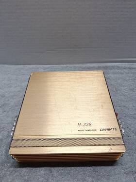 H-338 Mosfet 2200 Watt 2 Channel Amplifier. Car/truck Audio Amp. Used