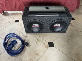 Tn8005 Mtx Twin Subs And Amp Phoenix Gold R 9.0 5 Octane-r 5-channel