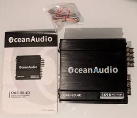 Ocean Audio Oae-90.4d 4 Channel Class D Full Range Amplifier 90 X Hardly Used