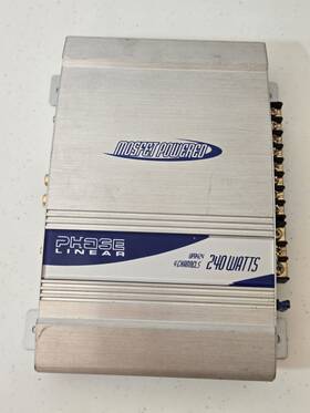 Upa242cs Phase Linear 4-channel Car Audio Amplifier 18w Rms X 4