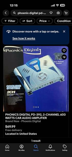 Pd-392 Phonics Digital 2 Channel 600w Amplifier