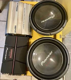 6m-a5702 Pioneer Car Audio 12s 2000w Amplifier 1000w Lanzar Viberant