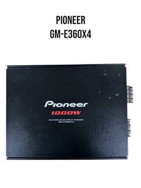 1000w Pioneer 744110379730 Gm-e360x4 4-channel Bridgeable Amplifier Class Ab Max Power