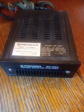 Bp-320 Pioneer Vintage Car Audio Amplifier Booster 4 Parts Or Repair Untested