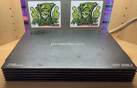 600.2x Powerbass Tested Asa 1200 Watt Amplifier Free S&h