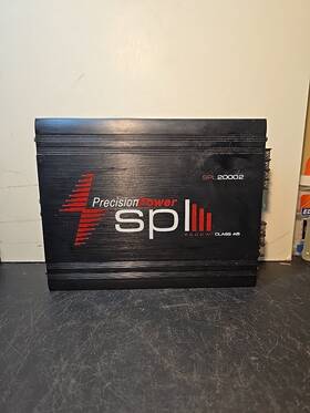 Spl2000.2 Precision Power Spl20002 Class Ab 2-channel Car Amplifier 2000w Tested &
