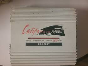 53201236 Profile California A400 Xl-65/100 Watts Rms 4/2 Ohms X 2 Ch. Car Amp -untested