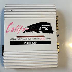 A200xl Profile California A200 Xl Mosfet Bridgeable 2ch. 200 Watts Amplifier