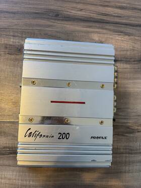Ca-200 Profile California 200 Car Amplifier Vintage 2-channel Made In Korea