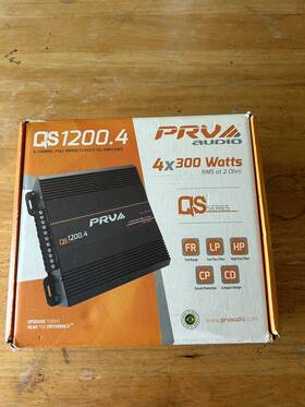 Qs1200.4 Prv Audio 2 Ohm Compact 4 Channel Digital Full Range Car Amp 1200w