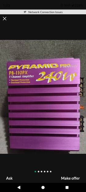 Pb110x Pyramid 2 Channel Amp