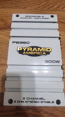Pb360 Pyramid Pb360. 300w Bridgeable Mosfet Amplifier 2 Channel Ohm Stereo Stable